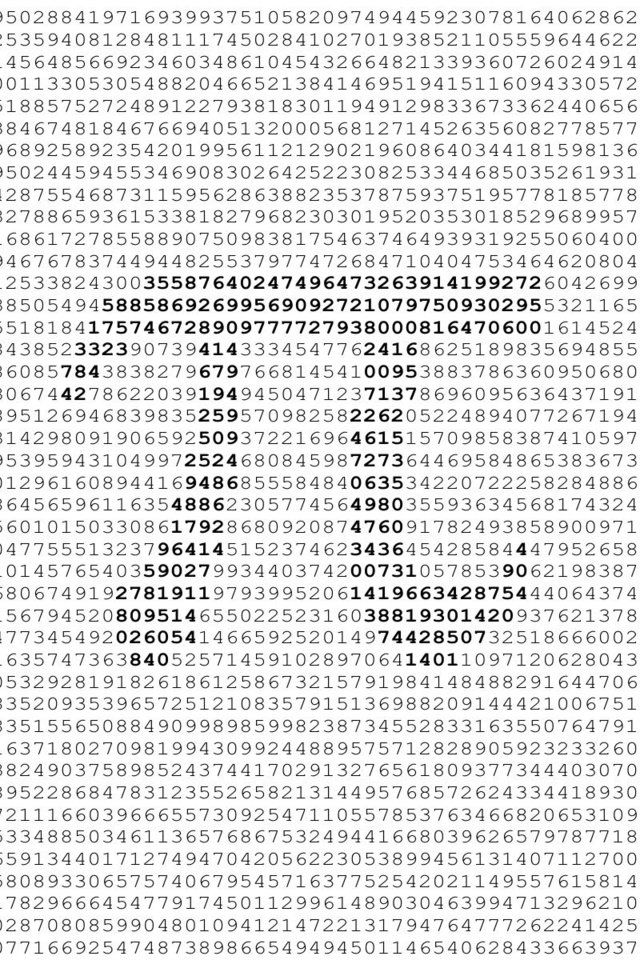 Обои число, 3.14, пи, число пи, the number, pi, the number pi разрешение 1920x1200 Загрузить