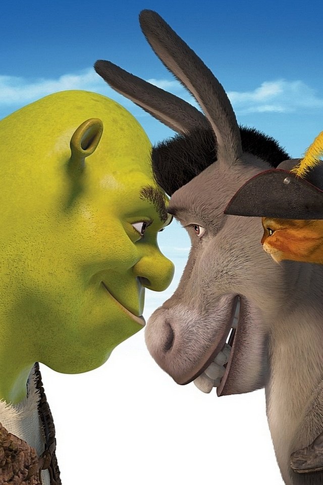 Обои кот, осел, шрек, в сапогах, cat, donkey, shrek, in boots разрешение 1920x1080 Загрузить