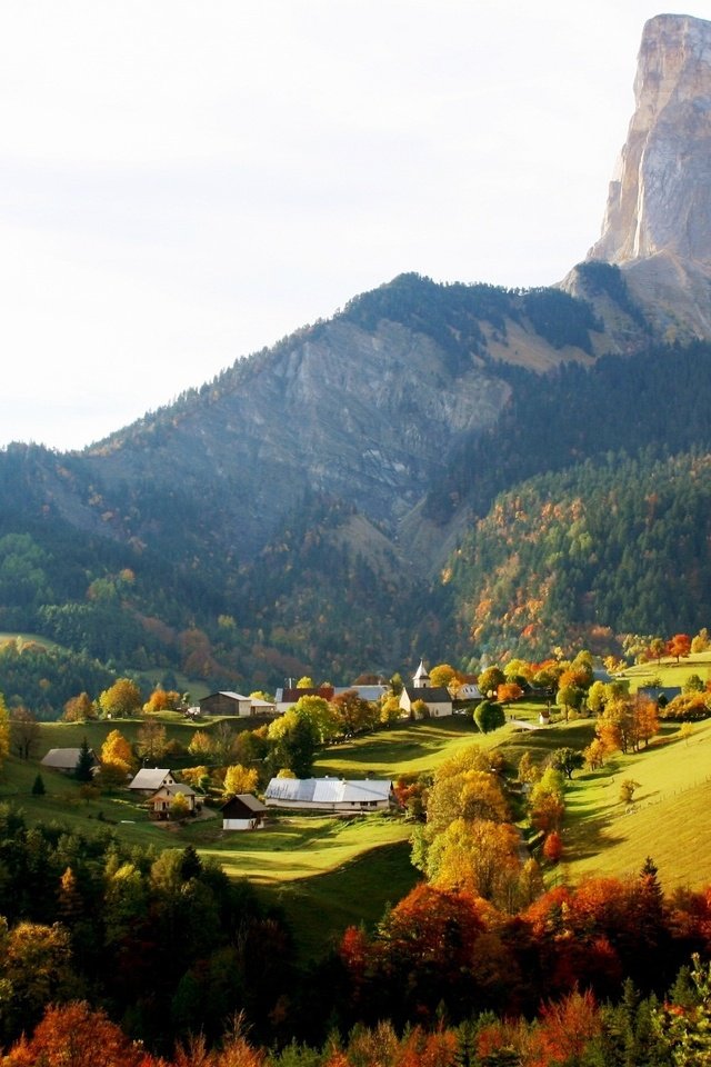 Обои осень, горных, сельских, autumn, mountain, rural разрешение 1920x1200 Загрузить