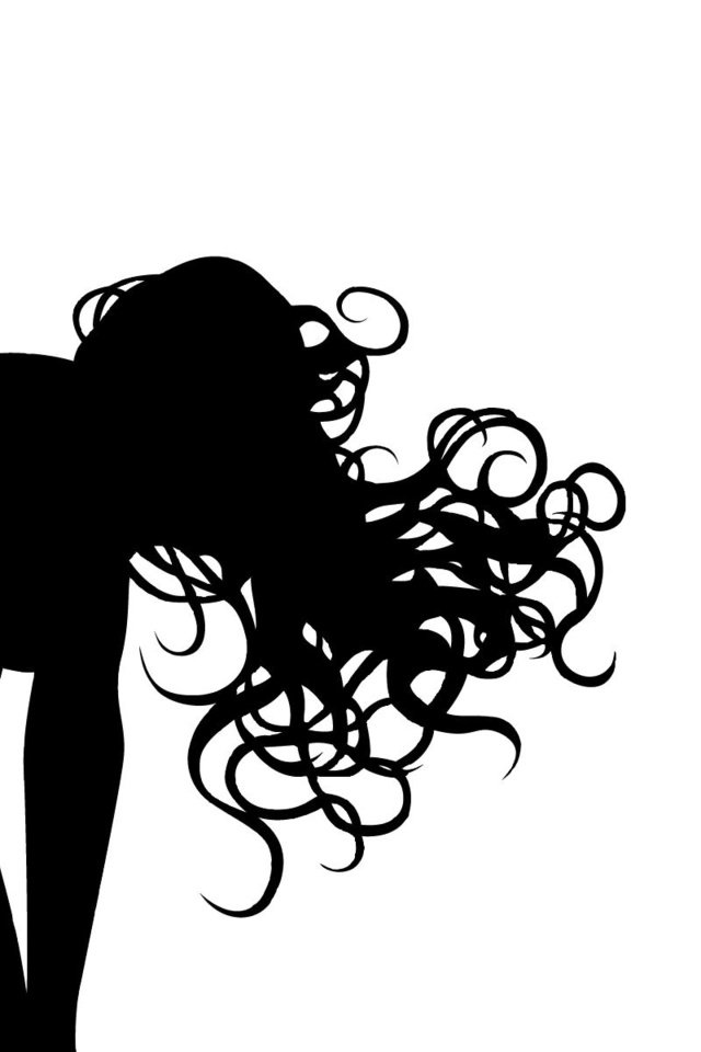 Обои волосы, силуэт, бабочки, hair, silhouette, butterfly разрешение 1920x1200 Загрузить