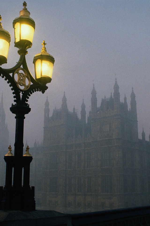 Обои свет, биг бен, туман, лондон, часы, башня, англия, фонарь, смог, light, big ben, fog, london, watch, tower, england, lantern, could разрешение 1920x1200 Загрузить