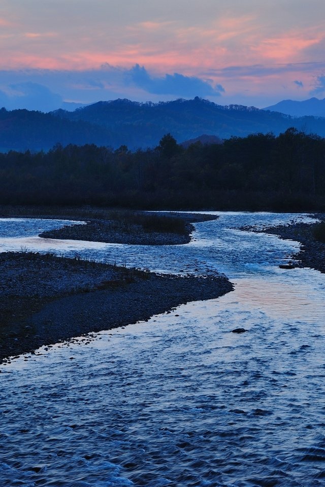 Обои река, япония, японии, satsunaigawa river, river, japan разрешение 2560x1600 Загрузить