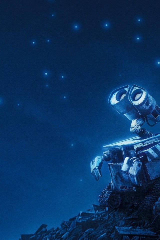 Обои синий, звезды, робот, валли, walle, blue, stars, robot, valley разрешение 1920x1200 Загрузить