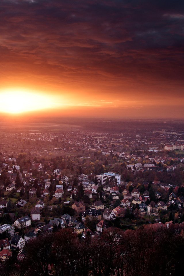 Обои закат, город, германия, конец дня, end of day, sunset, the city, germany, the end of the day разрешение 2560x1600 Загрузить