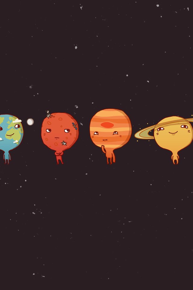 Обои солнечная система, планеты, planets, мультики, solar system, planet, cartoons разрешение 1920x1200 Загрузить