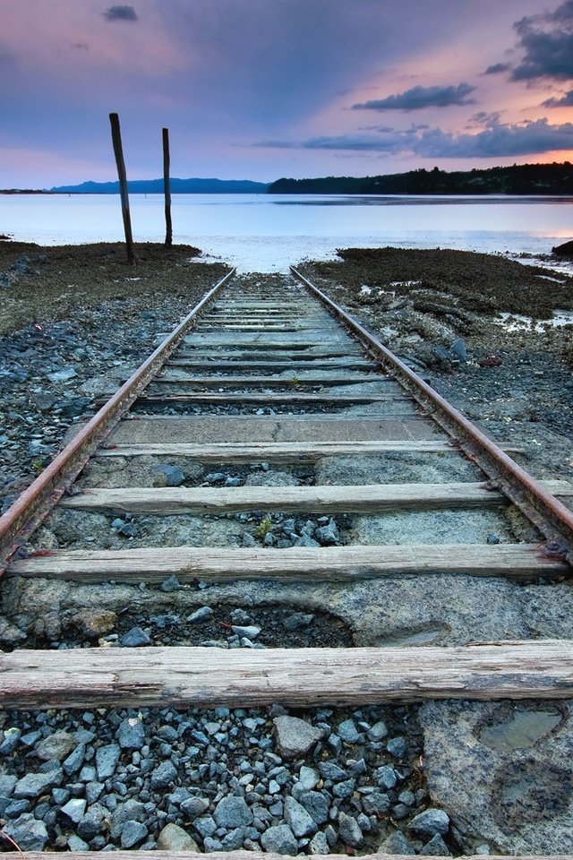 Обои железная дорога, рельсы, шпалы, камни, путь, гравий, railroad, rails, sleepers, stones, the way, gravel разрешение 1920x1200 Загрузить