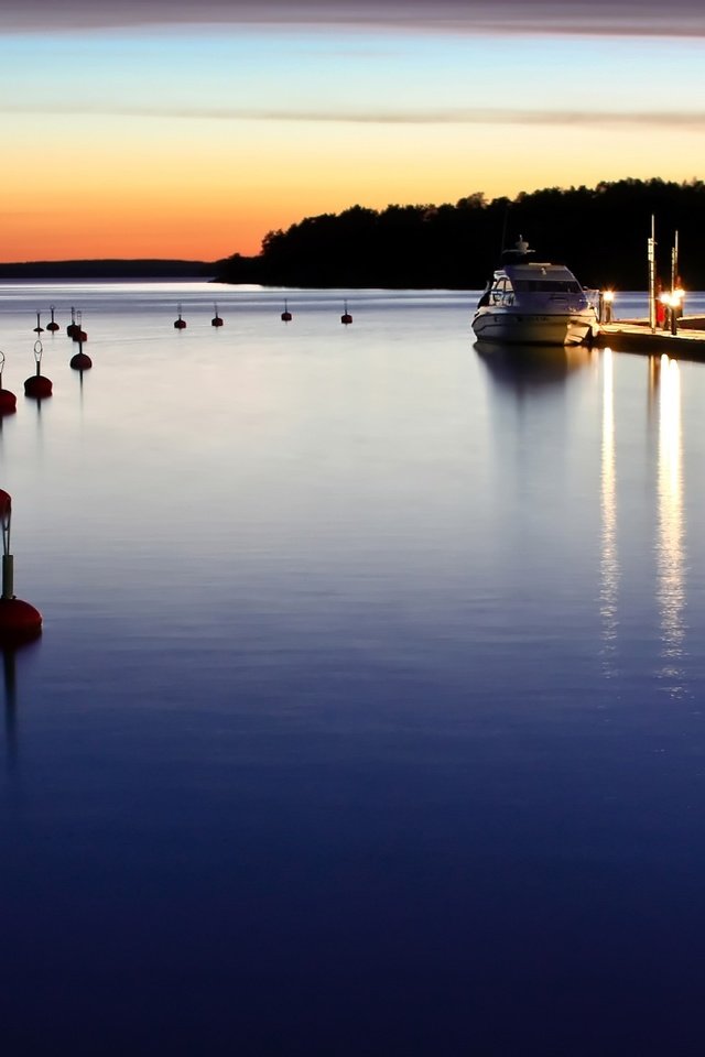 Обои вечер, море, яхта, пристань, катер, the evening, sea, yacht, marina, boat разрешение 1920x1080 Загрузить