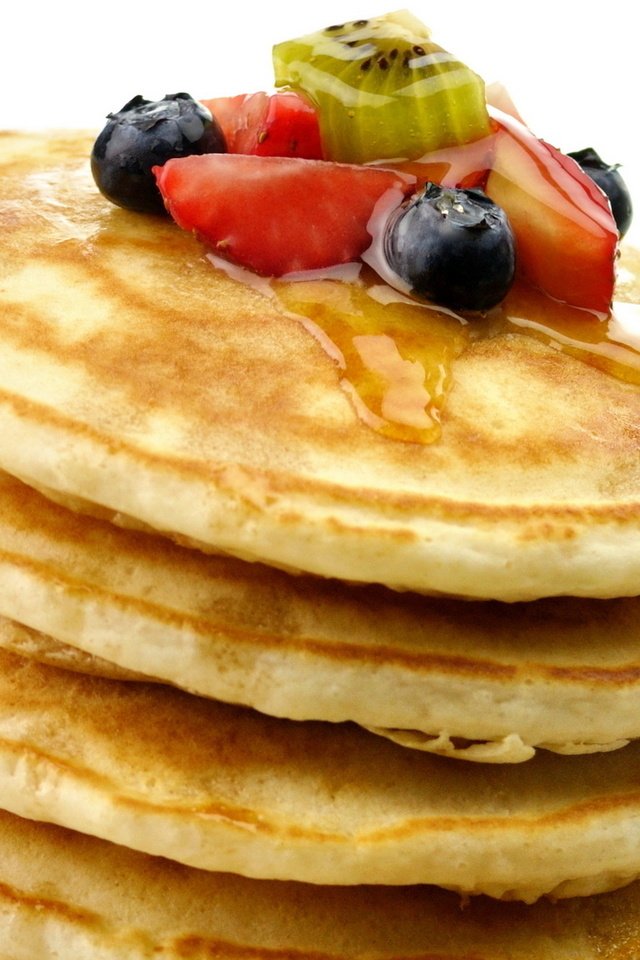 Обои ягоды, завтрак, блинчики, berries, breakfast, pancakes разрешение 1920x1080 Загрузить