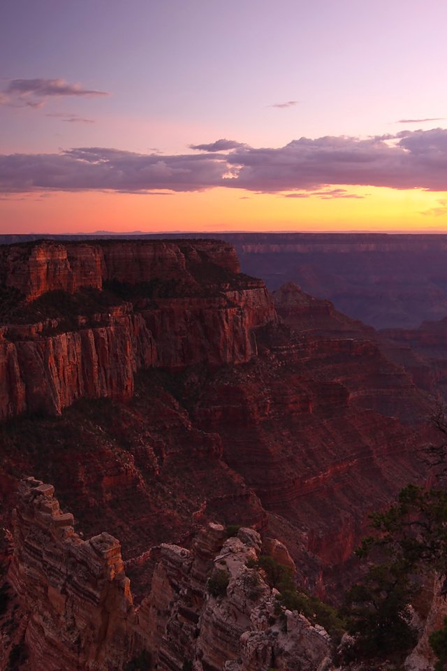 Обои вечер, горы, закат, каньон, высота, the evening, mountains, sunset, canyon, height разрешение 1920x1080 Загрузить