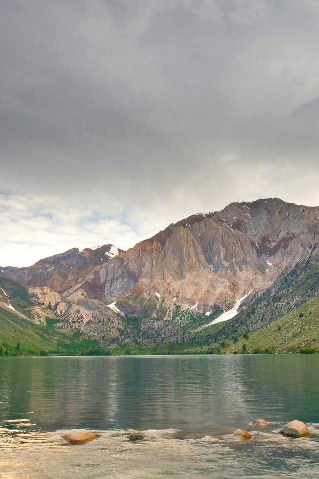 Обои озеро, горы, lake, mountains разрешение 1920x1080 Загрузить