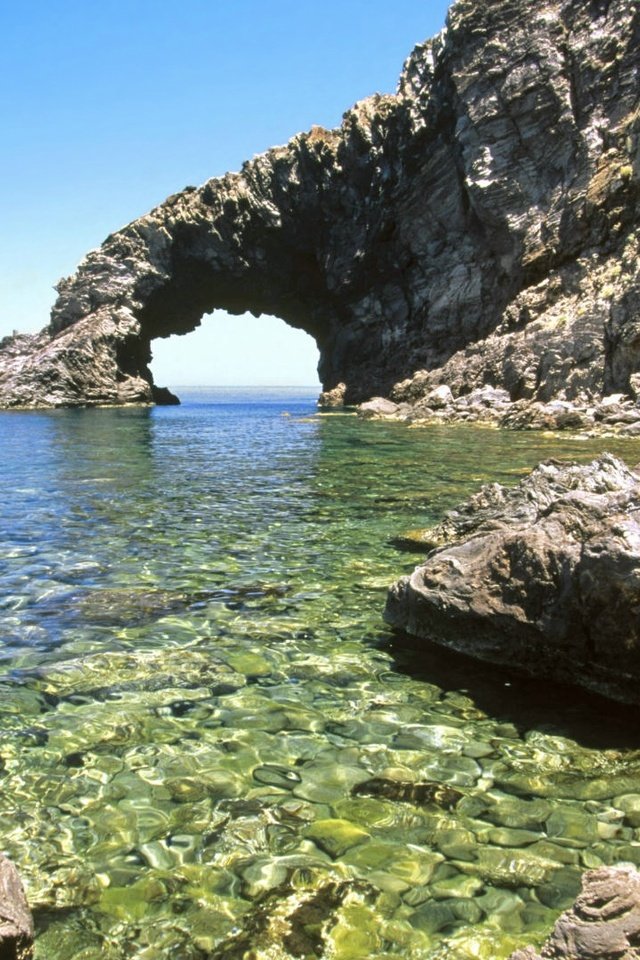 Обои скалы, природа, камни, море, побережье, арка, сицилия, rocks, nature, stones, sea, coast, arch, sicily разрешение 1920x1080 Загрузить