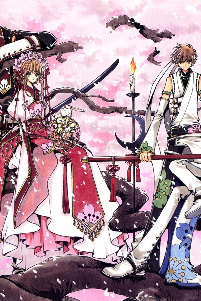 Обои clamp, fay d flourite, kurogane, sakura (tsubasa разрешение 5283x3600 Загрузить