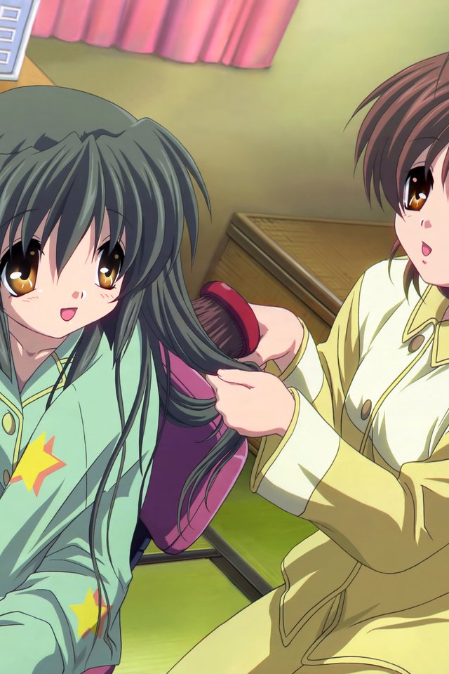 Обои clannad, furukawa nagisa, ibuki fuuko разрешение 3898x2486 Загрузить