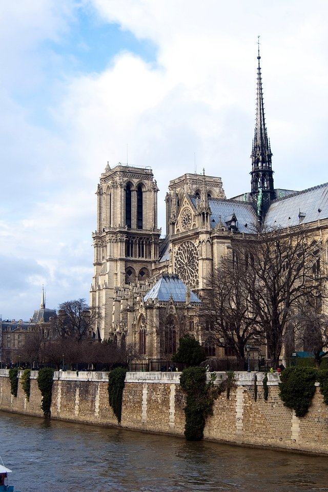 Обои собор парижской богоматери, notre dame cathedral разрешение 3872x2592 Загрузить