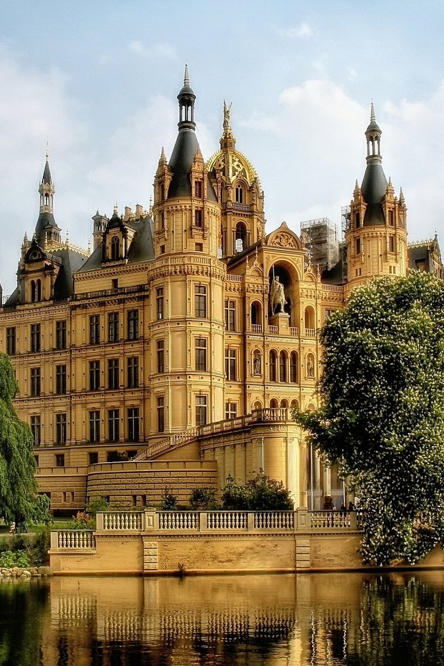 Обои лето, замок, германия, шверин, шверинский замок, summer, castle, germany, schwerin, schwerin castle разрешение 1920x1200 Загрузить