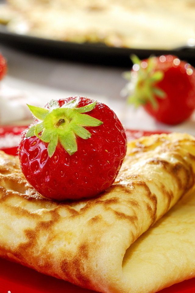 Обои клубника, блинчики, вкусно, вкусняшка, сироп, ням ням, strawberry, pancakes, delicious, yummy, syrup, yum yum разрешение 1920x1080 Загрузить