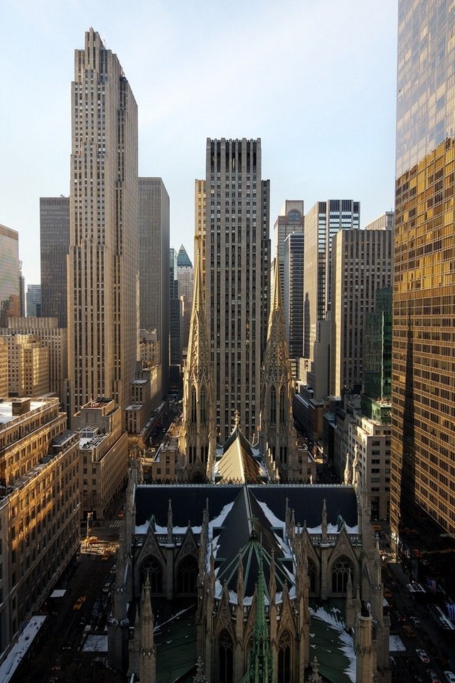 Обои утро, небоскребы, нью-йорк, morning, skyscrapers, new york разрешение 1920x1200 Загрузить
