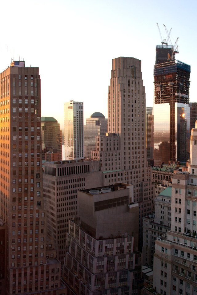 Обои закат, небоскребы, нью-йорк, sunset, skyscrapers, new york разрешение 7516x3777 Загрузить