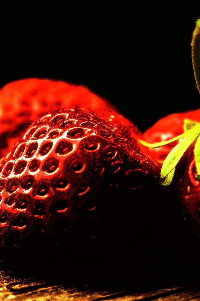 Обои макро, клубника, ягоды, macro, strawberry, berries разрешение 1920x1200 Загрузить