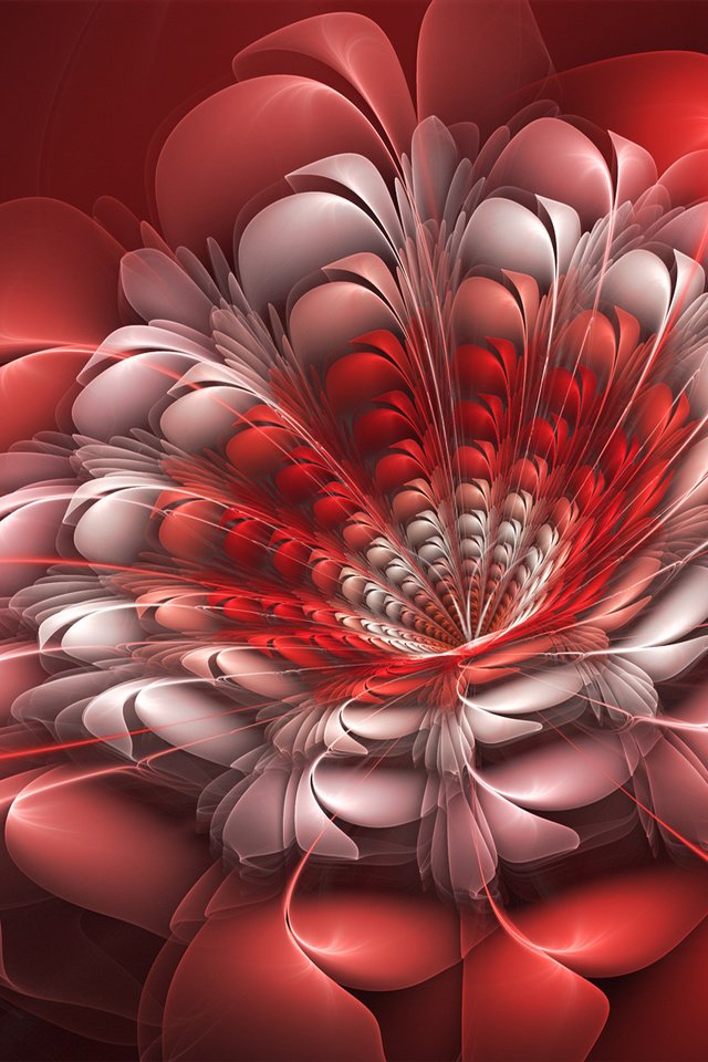 Обои цветы, абстракция, графика, фрактал, 3д, flowers, abstraction, graphics, fractal, 3d разрешение 1920x1200 Загрузить
