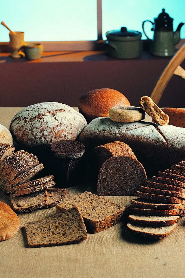 Обои хлеб, выпечка, зерно, мука, разные сорта, ржаной хлеб, bread, cakes, grain, flour, different varieties, rye bread разрешение 1920x1200 Загрузить