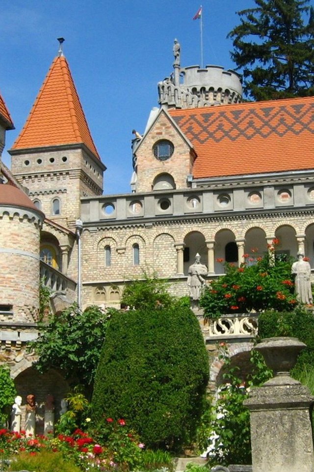 Обои замок, здание, венгрия, замок бори, секешфехервар, castle, the building, hungary, the bory castle, székesfehérvár разрешение 1920x1200 Загрузить