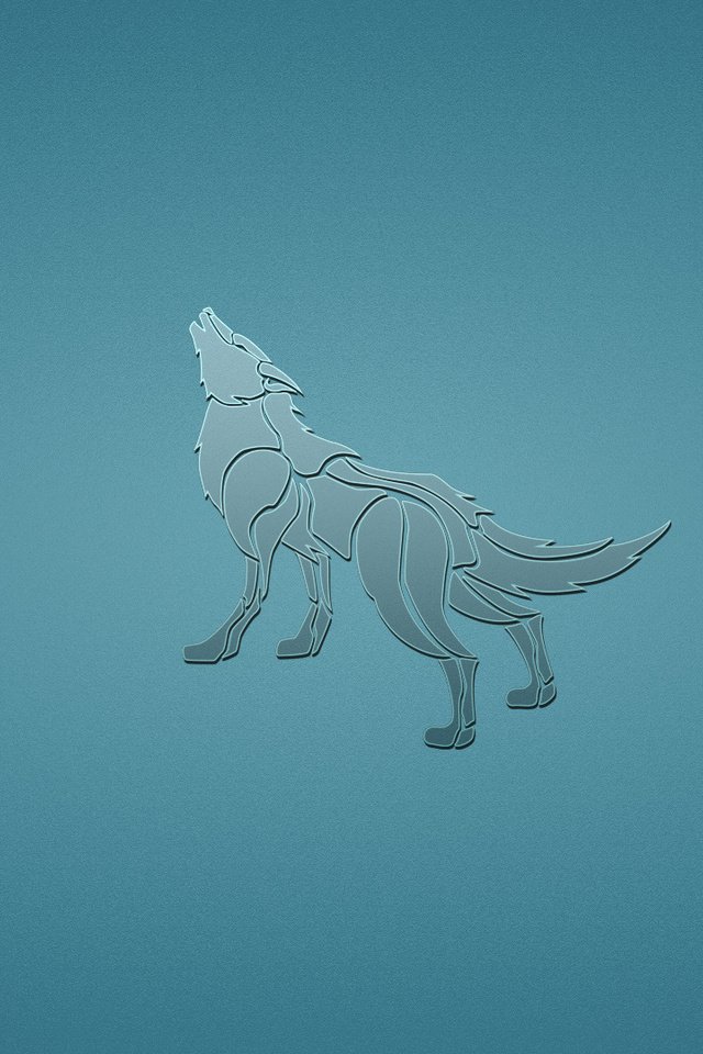 Обои собака, минимализм, животное, волк, синий фон, воет, dog, minimalism, animal, wolf, blue background, howling разрешение 1920x1080 Загрузить