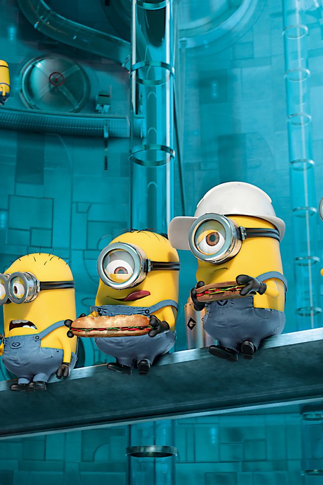 Обои еда, каска, миньоны, гадкий я 2, бургеры, food, helmet, minions, despicable me 2, burgers разрешение 1920x1200 Загрузить