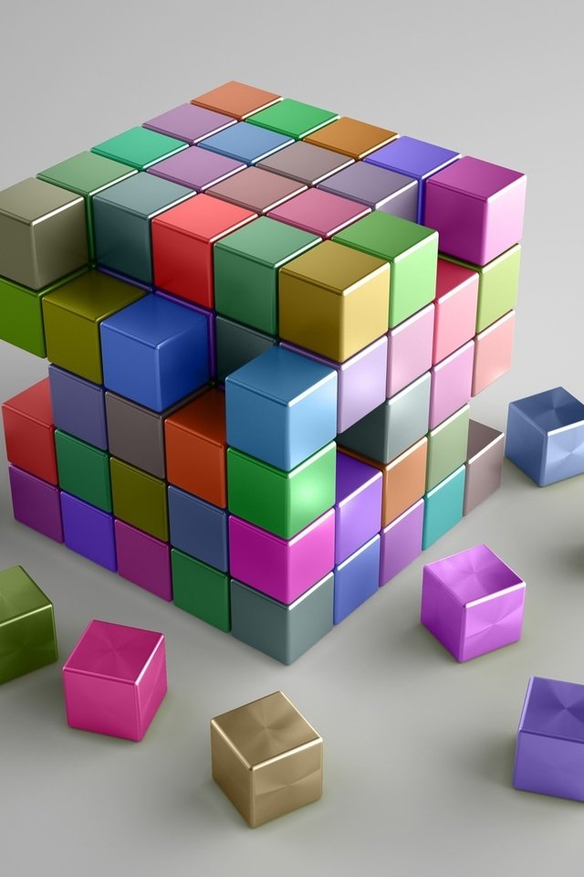 Обои разноцветные, кубики, квадраты, cg, 3д, colorful, cubes, squares, 3d разрешение 2560x1600 Загрузить