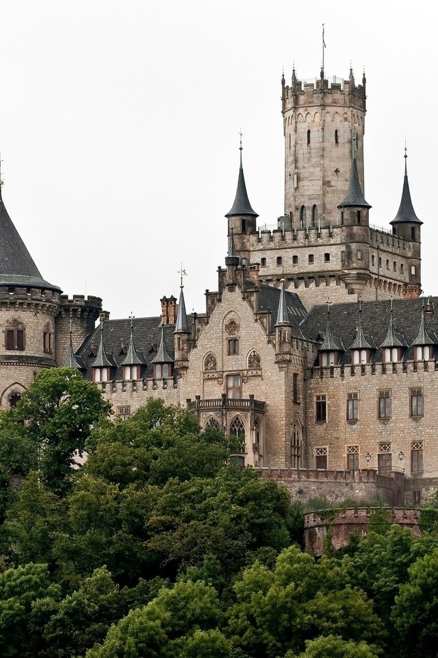 Обои башни, германия, marienburg castle, hannover, ганновер, неоготический, мариенбург, tower, germany, hanover, neo-gothic, marienburg разрешение 2560x1600 Загрузить