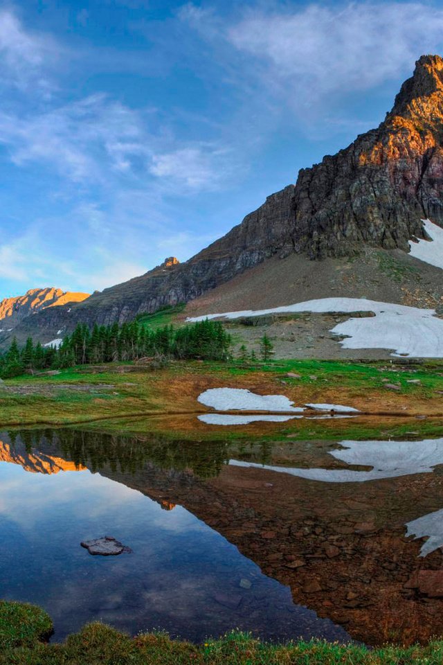 Обои озеро, горы, природа, отражение, lake, mountains, nature, reflection разрешение 1920x1200 Загрузить