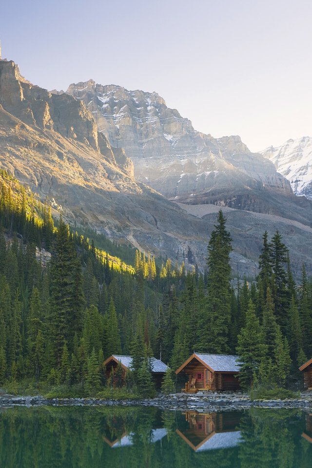 Обои озеро охара в канаде, lake o'hara in canada разрешение 1920x1080 Загрузить