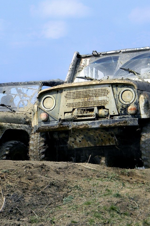 Обои небо, грязь, природа, уаз, танки грязи не боятся, the sky, dirt, nature, uaz, tanks not afraid of dirt разрешение 2560x1440 Загрузить