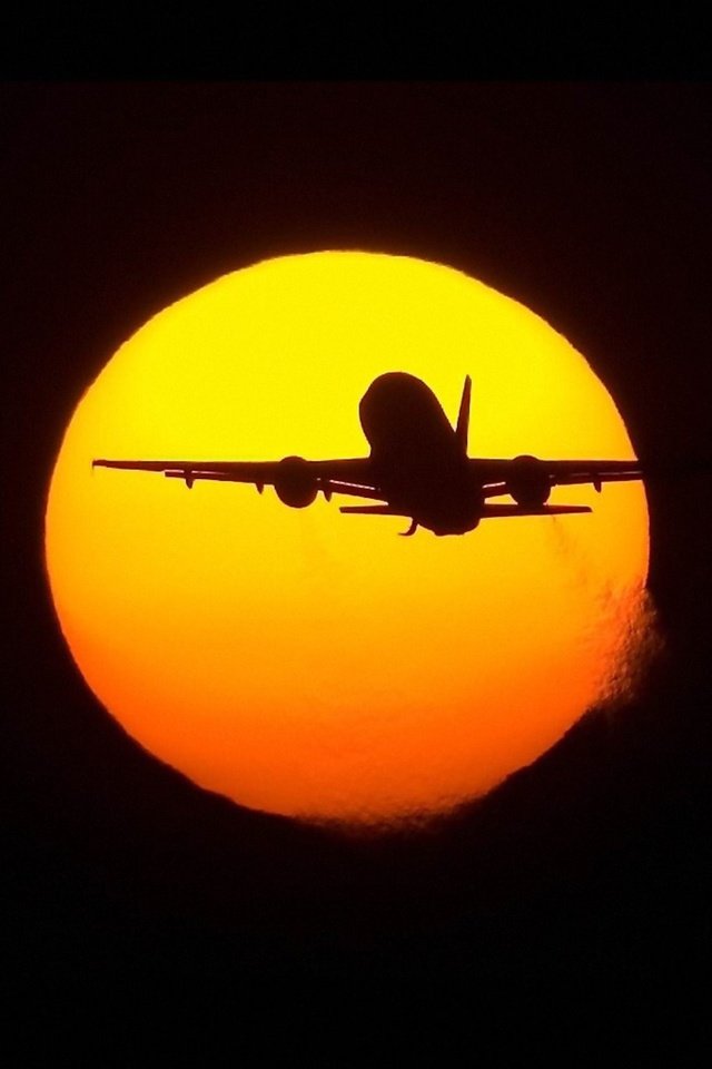 Обои солнце, самолет, полет, the sun, the plane, flight разрешение 1920x1536 Загрузить