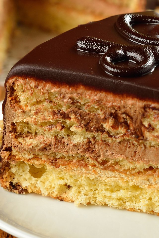 Обои сладкое, торт, кусочек, шоколадная глазурь, крем, sweet, cake, piece, chocolate glaze, cream разрешение 1920x1200 Загрузить