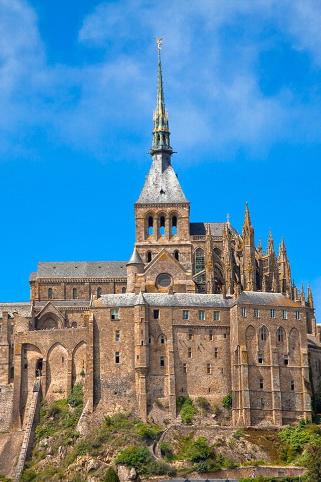 Обои франция, нормандия, мон-сен-мишель, france, normandy, mont-saint-michel разрешение 1920x1280 Загрузить