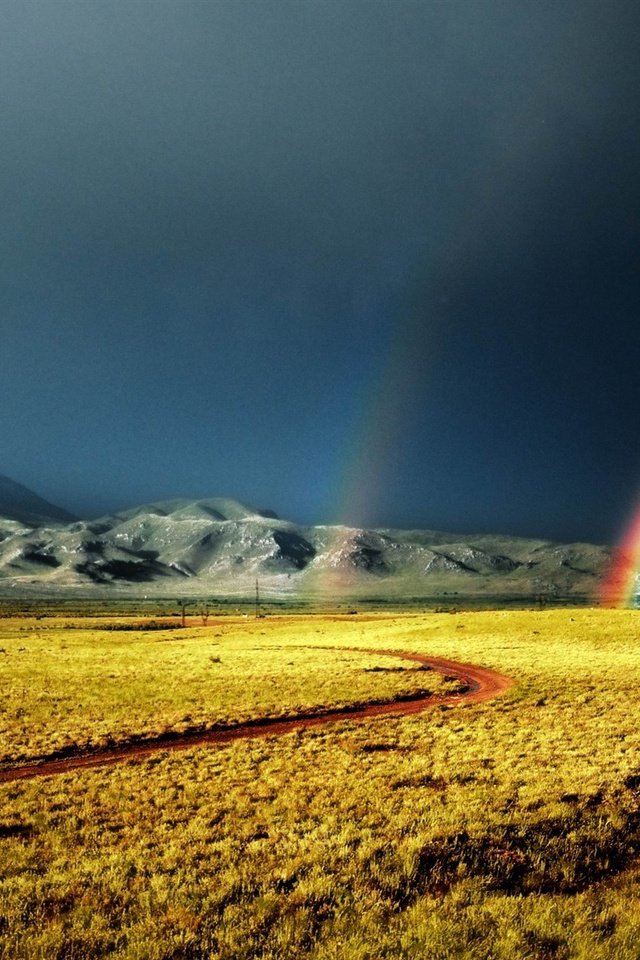 Обои пейзаж, радуга, шторм, армения, landscape, rainbow, storm, armenia разрешение 1920x1200 Загрузить