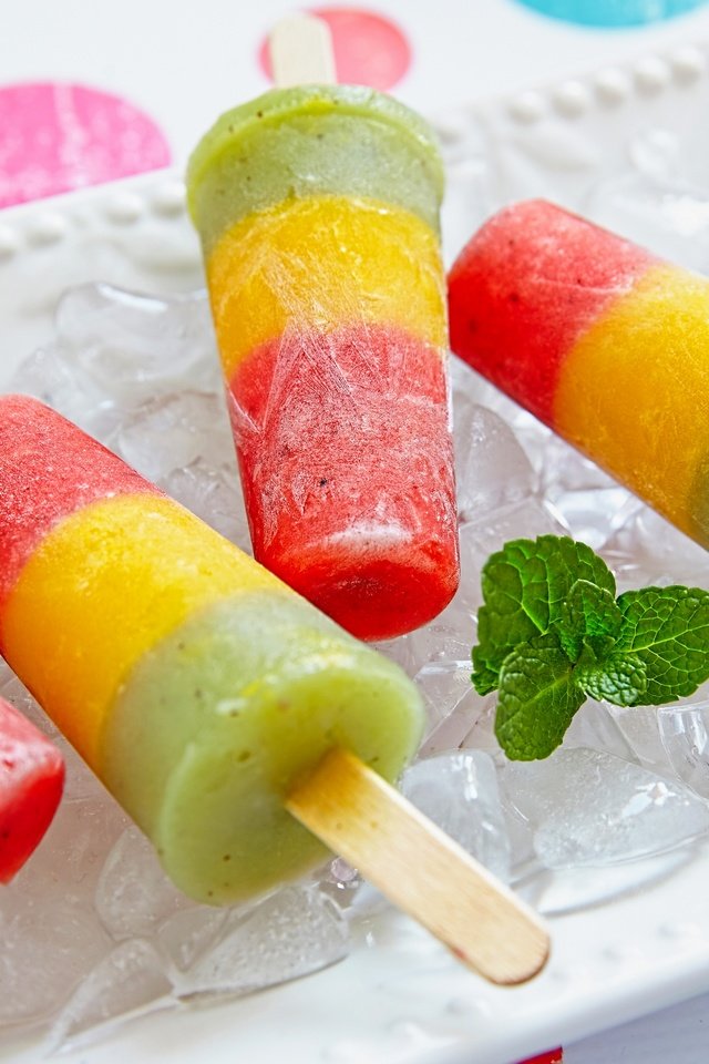 Обои мороженое, разноцветное, сладкое, мороженное, фруктовый лед, ice cream, colorful, sweet, fruit ice разрешение 2880x1920 Загрузить