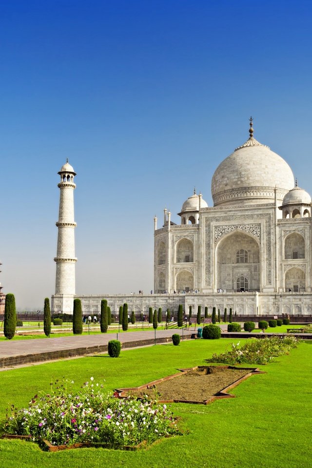 Обои архитектура, индия, тадж-махал, мавзолей-мечеть, агра, architecture, india, taj mahal, the mausoleum-mosque, agra разрешение 2880x1800 Загрузить