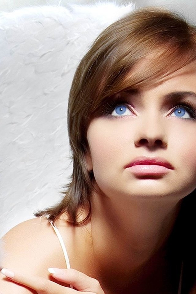 Обои девушка, портрет, модель, голубые глаза, girl, portrait, model, blue eyes разрешение 1920x1080 Загрузить