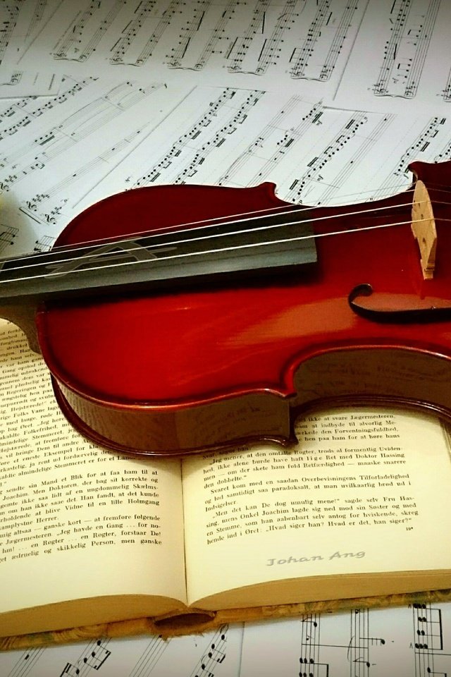 Обои скрипка, книга, будильник, violin, book, alarm clock разрешение 3840x2160 Загрузить