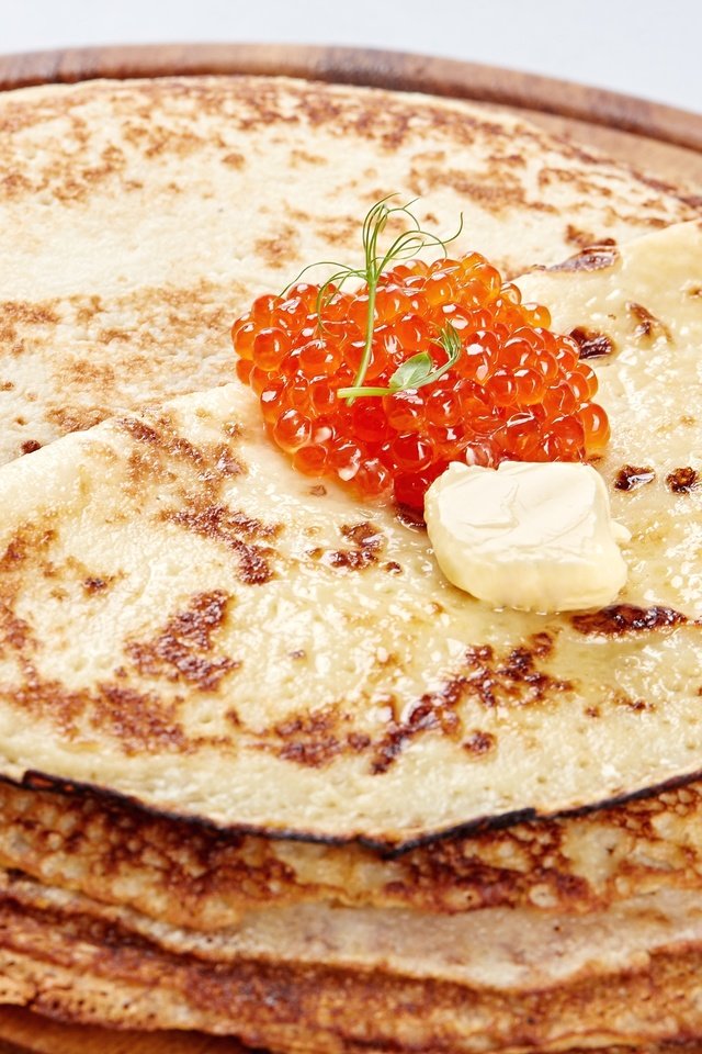 Обои масло, блинчики, икра, блины, красная икра, oil, pancakes, caviar, red caviar разрешение 4500x3000 Загрузить