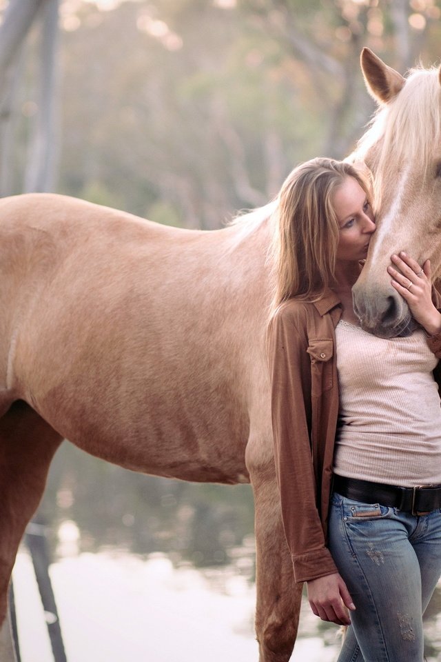 Обои природа, девушка, конь, nature, girl, horse разрешение 2048x1368 Загрузить
