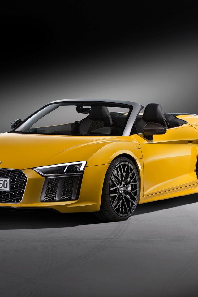 Обои желтый, ауди, spyder, yellow, audi разрешение 4096x2897 Загрузить