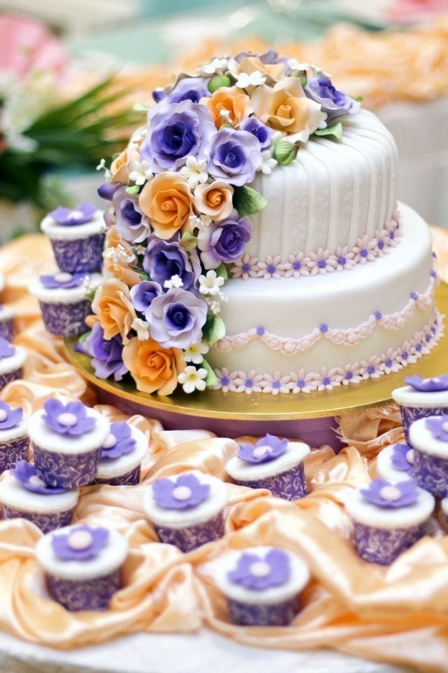 Обои свадьба, сладкое, украшение, торт, кексы, декор, wedding, sweet, decoration, cake, cupcakes, decor разрешение 1920x1175 Загрузить
