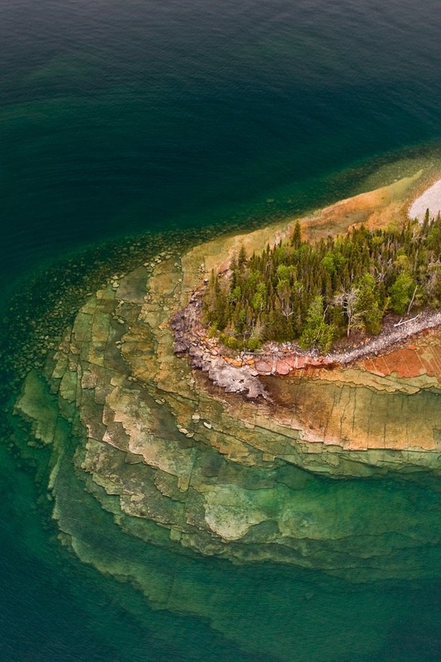 Обои озеро, природа, пейзаж, остров, bing, озеро верхнее, lake, nature, landscape, island, lake superior разрешение 1920x1200 Загрузить