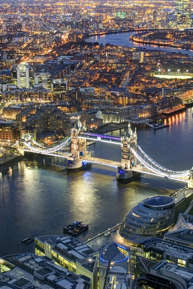 Обои лондон, темза, вид сверху, англия, тауэрский мост, london, thames, the view from the top, england, tower bridge разрешение 1920x1274 Загрузить