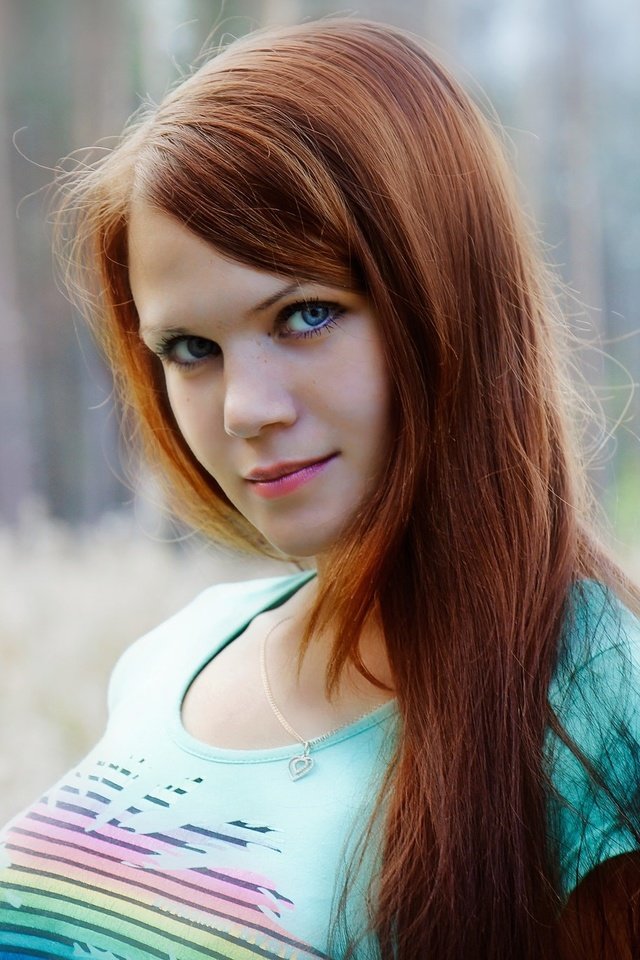 Обои модель, лицо, голубые глаза, длинные волосы, анна, рыжеволосая, model, face, blue eyes, long hair, anna, redhead разрешение 2048x1365 Загрузить
