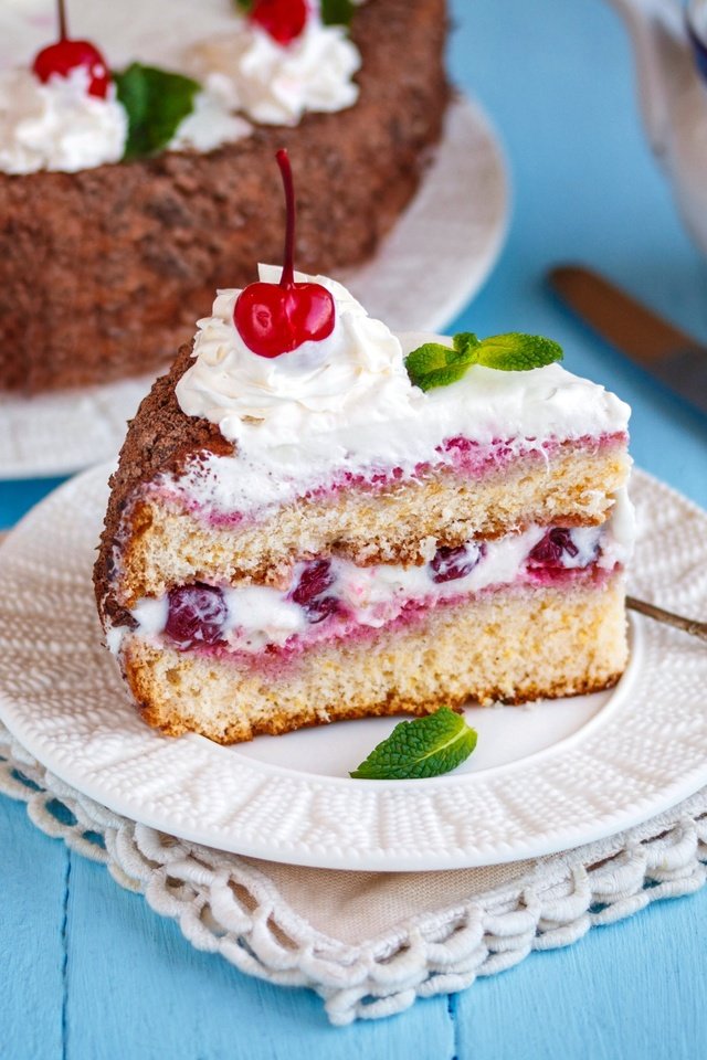 Обои вишня, сладкое, торт, десерт, крем, cherry, sweet, cake, dessert, cream разрешение 2449x1632 Загрузить