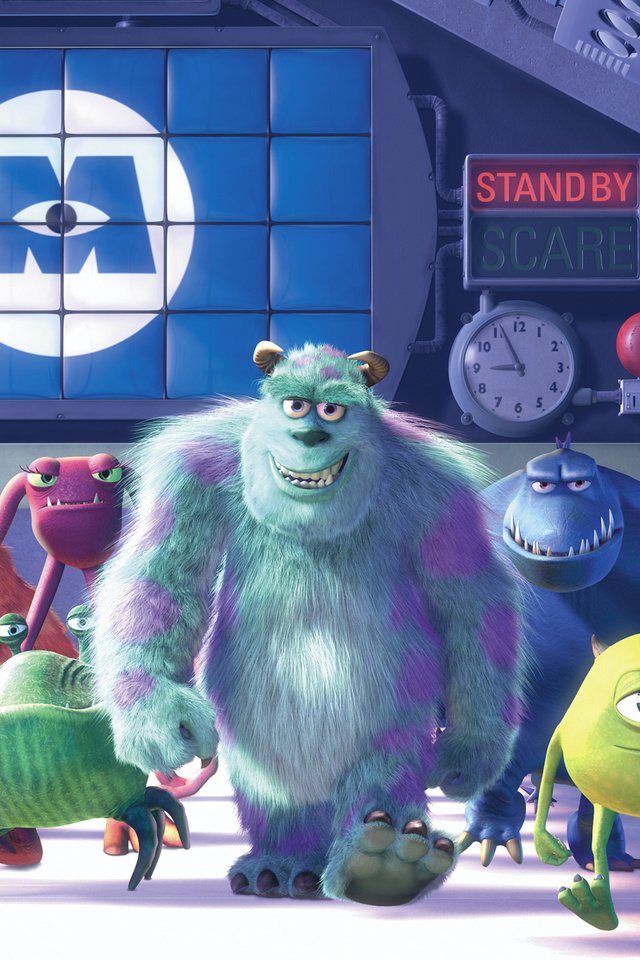 Обои мультфильм, персонажи, корпорация монстров, cartoon, characters, monsters inc. разрешение 2560x1440 Загрузить